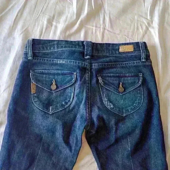 Paige Premium Denim, Ripped Jeans, Flare leg, Size  5, Low raise - Picture 8 of 10